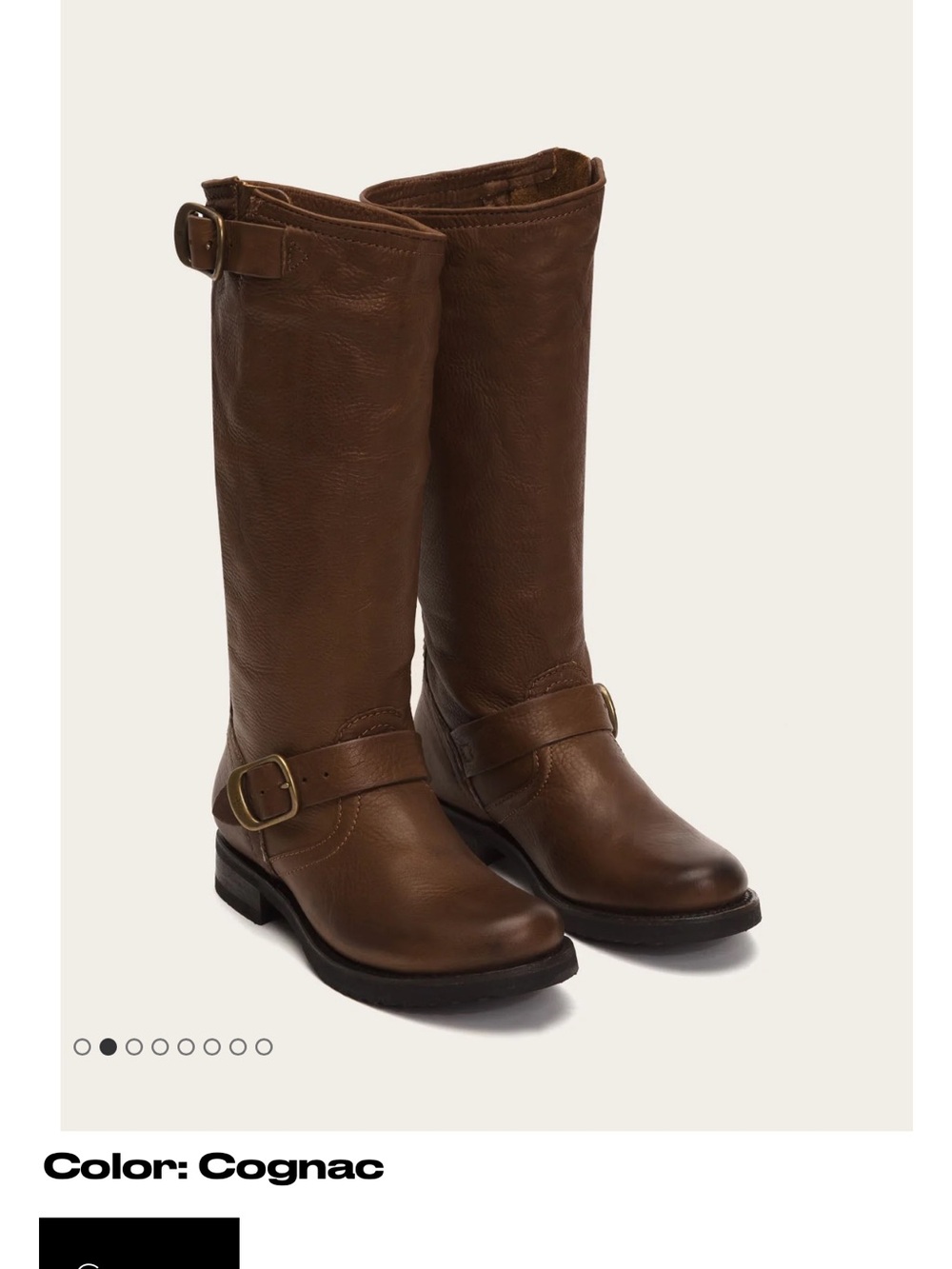 Frye Veronica Slouch Leather Boots Size 8